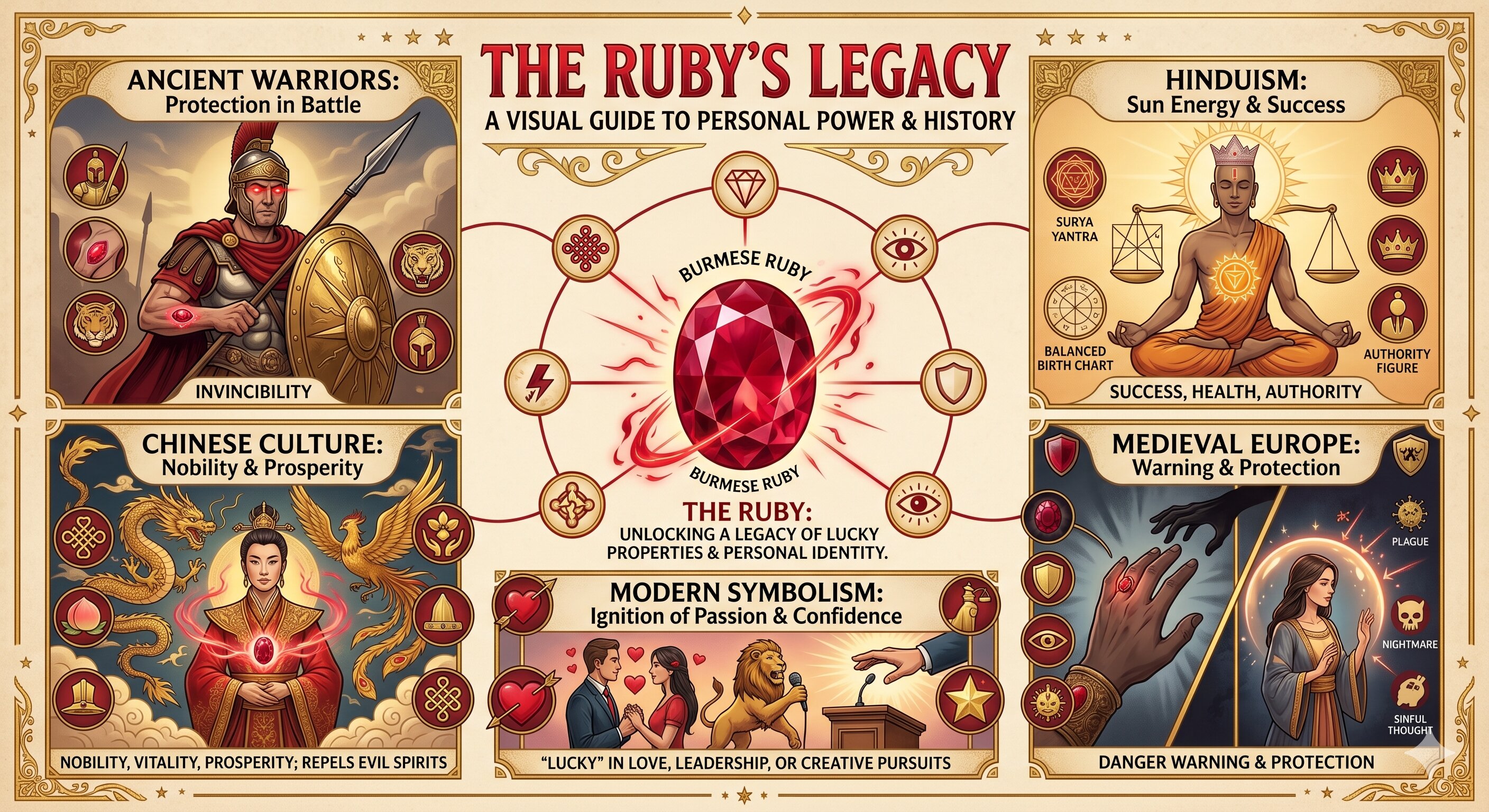 Traditional Lucky Associations of Ruby Rings